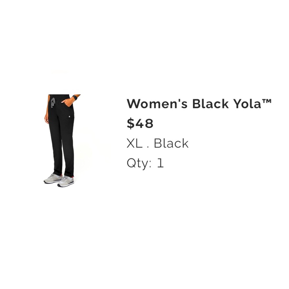 FIGS XL black scrub pants
